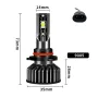 WEKEOLF Car LED Headlight H4/H7/H11/9005/9006 IP68 Waterproof High Brightness 360° Adjustable Car Lighting V2T
