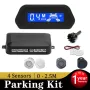 Car Parking Sensor With Auto Parktronic Reverse LED Monitor 4 Sensors Radar Detector System Backlight Display