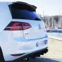 Rear Bumper Diffuser Gloss Black Side Splitters Spoiler Lip For Volkswagen/VW Golf 7 VII MK7 GTI 2013-2016 ABS 4 Fins