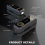 150Psi Portable Handheld Automatic Inflatable Car Tire Inflator Air Pump with Digital LCD Screen Cordless Charging Car Inflatable Pump