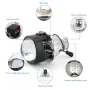 2.5'' VER 8.1 Bi-Xenon Projector Lens H1 Motorcycle Headlight for X5 BM Sport Motorcycle LED Square Angel Eyes DRL Retrofit H4 H7