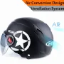 Open Face Half Helmet Anti-UV Safety Cyclist Bicycle Electric Motorcycle Scooter Bike Helmets for Men Women