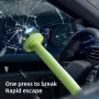 2 In 1 Car Windshield Sun Shade Umbrella Foldable with Safety Hammer Function UV Protection Sunshade