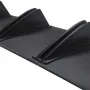 Car Rear Bumper Diffuser Chassis 5 Fins Shark Fin Style Splitter Chin Spoiler Lower Lip Universal Auto Accessories