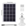 10W Solar Panel Charger Waterproof Solar Panel for Ring Camera 360° Adjustable Wall Mount for Ring Stick Up Cam/Spotlight Cam