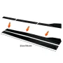 69\ - 73\ Adjustable Car Front Bumper Lip Spoiler Body Kits Universal + 86.6\/ 2M Car Side Skirt Extension Rocker Panel Body Kit + 18.89\ Auto Rear Lip + Adjustable 8-11\ Splitter Rods