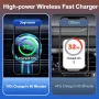 Joyroom Air Vent Mount Car Phone Holder Wireless Charger For iP 15 14 13 Pro Max Fast Charging Car Charger Holder With Blue Light