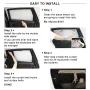 2pcs Universal Car Sunshade Side Window Curtains Automatic Folding UV Protection Pure Cloth Sun Visor Covers Thermal Insulation
