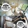 1/10PCS Push Button Catch Lock Drawer Cupboard Door Knob For Camper Van Caravan RV