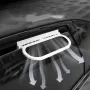 Solar Car Ventilation Fan Cool Circulate Air Reduce Heat Car Window Vent Fan Quiet Solar Exhaust Fan Air Circulation Fan Solar Charging Cooling Fan