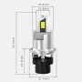 Infitary D2S/D4S 2PCS 70W Car LED Headlights 6500K LED Bulbs Car Lights Fit 99% Of Vehicle Models