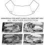 Protector de parabrisas con aislamiento térmico y protección UV para ventanas de autocaravanas Ford Clase C E450 (1997-2022)