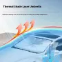 Laser Foldable Car Front Windshield Sunshade Umbrella Sun Protection Heat Insulation Front Window Summer Umbrella
