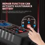 RJtianye Smart Automatic Motorcycle Battery Charger with 2m Clamp for 6V-12V 2Ah-20Ah Lead-Acid Battery