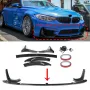 För BMW F80 M3 F83 F82 M4 Kolfiber Look Främre Stötfångarläppar Spoilerskydd