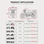 190T Polyester Motorcycle Cover Waterproof Rain Protection Electric Bikes Dustproof Sun-Proof Anti-Corrosion