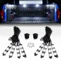 8PCS 24LED Rock Light for Cargo Truck Pickup Bed Off Road Under Car Side Marker LED Rock IP67 Waterproof
