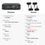 Solar-Powered Wireless TPMS 433.92MHz LED Display Car Tire Pressure Monitoring System with 4 Sensors Real-time Monitoring