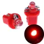 10-Pack T5-B8.5D Single Dome LED Car Light Indicator Light Width Light 5050SMD1 LED Instrument Light Instrument Panel Light High Brightness