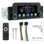 Som automotivo Single Din de 5 polegadas, MP5 player, tela sensível ao toque ultra nítida de 300 PPI, Bluetooth, interconexão reversa, sem fio, Apple CarPlay/Android Auto, USB tipo C, carregamento rápido