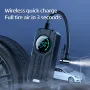 Portable Wireless Air Pump 15000mAh 150PSI Fast Inflation Charging LED Lighting HD Display for Car SUVs Motocycle Bike Ball