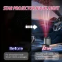 4 in 1 High Power 66W Super Fast Retractable Car Charger with Star Projector Night Light Car Mood Light for iOS and Android
