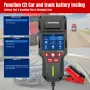 Konnwei KW700 12V 24V Car Truck Automotive Lead-Acid Battery Tester With Printer Battery Analyzer Cranking Test Charging Test 10-2000CCA Check Voltage CCA Internal Resistance SOC SOH