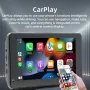 Universal 7 inch Dash Cam Car DVR Multimedia Video Player Wireless Carplay & Android Auto Driving Recorder Touch Screen BT