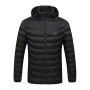 9 Heating Zones Single/Double Button USB Unisex Electric Heated Coat Winter Warm Hooded Jacket