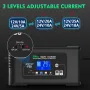 HTRC Large Power 35A 12V 24V Car Battery Charger for Moto Truck Motorcycle AGM Lead Acid PB GEL LCD Display Smart Charging