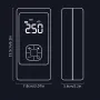 Cordless Car Air Pump Portable 90W Electric Car Tire Inflator Real-time Monitoring Air Inflation Machine with Dual Digital Display