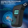 Breathalyzer, Professional-Grade Accuracy Alcohol Tester with USB Rechargeable, Portable Breathalyzer with LCD Digital Display Built-in LED Light
