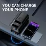 2 In 1 Portable Multi-functional 150psi Car Jump Starter Air Compressor 1000A Power Bank with Emergency LED Lighting Tire Pressure Detection