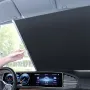 Car Retractable Sunshade Sun Protection Heat Insulation Curtain Foldable Front Windshield Window Shading Cover