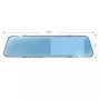 4.5 Inch Car Rearview Mirror Dash Cam Starlight Night Vision Driving Recorder Rearview Mirror HD 1080P Dual Lens Reversing Image Driving