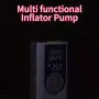 Portable Cordless Electric Air Compressor Pump with LED Emergency Light USB Rechargeable Fits for Car Tires Bicycles and Sports Balls