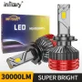 INFITARY Q6 30000LM LED Car Headlight Bulbs 300W Hi-Low Beam Car Headlamps 6500K Bright White