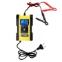 FOXSUR 7-Stages 12V 6A 24V 3A Battery Charger Touch Screen LCD Display Pulse Repair Automatic For Car Motorcycle Electric Scooter Lead-Acid Agm Gel Wet Lithium LiFePO4 Batteries