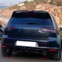 Rear Bumper Diffuser Gloss Black Side Splitters Spoiler Lip For Volkswagen/VW Golf 7 VII MK7 GTI 2013-2016 ABS 4 Fins