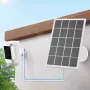 10W Solar Panel Charger Waterproof Solar Panel for Ring Camera 360° Adjustable Wall Mount for Ring Stick Up Cam/Spotlight Cam