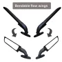2PCS Universal Motorcycle Rearview Mirror Wind Deflector Wing for KAWASAKI Ninja 300 2013-2020 for SUZUKI GSXR600 2001-2021