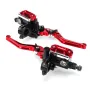 7/8\ Motorcycle Master Cylinder Hydraulic Brake Pump Clutch Handlebar Lever Reservoir Set