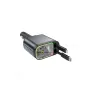 Carregador de carro 4 em 1 de 120 W com carregamento rápido, carregador USB retrátil com luz ambiente e 2 portas USB, adaptador tipo C, cabo de porta de carregador Apple