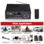 AUTSOME 12V 220V 50Wx2 HIFI Stereo Audio Amplifier 85db Car Home 2.0 channel Power Amplifier bluetooth