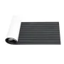 Marine Flooring Faux Teak EVA Foam Boat Decking Sheet Grey+Black 2400x600x6mm