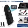 HB-Q02 6000mAh Cordless Electric Air Compressor 180W Portable Inflatable Pump 150PSI with LED Light for Motorcycle Bicycle Car Tyre Balls