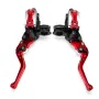 7/8\ Motorcycle Master Cylinder Hydraulic Brake Pump Clutch Handlebar Lever Reservoir Set
