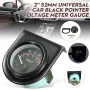 Green Shell 2 52mm Car Voltage Gauge Voltmeter Universal Pointer Voltmeter Automotive Automatic Measuring Range
