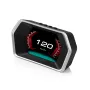 GEYIREN P17 4.3\ OBD+GPS Dual System HUD Rotating LCD Detector Overspeed Water Temperature Speed Alarm Brake Turbine Test Mileage