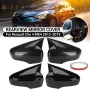 For Renault For Clio 4 MK4 2012-2019 Pair Rear View Mirror Cap Cover Direct Add-On Left & Right